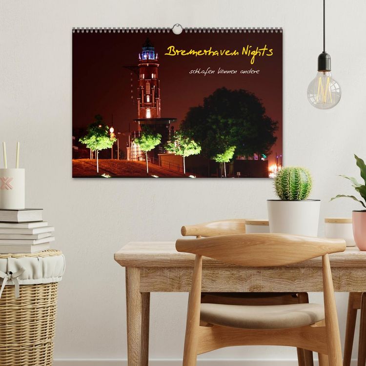 Produktbild: Bremerhaven Nights (Wandkalender 2026 DIN A3 quer), CALVENDO Monatskalender