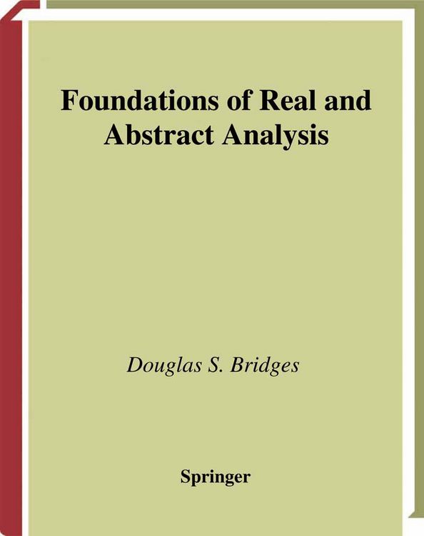 Produktbild: Foundations of Real and Abstract Analysis