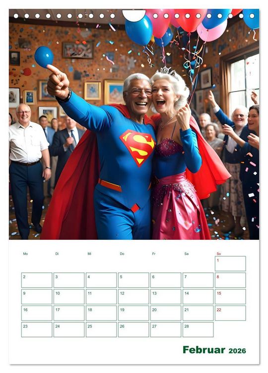 Produktbild: Alt, aber oho - Graue Haare, bunte Abenteuer (Wandkalender 2026 DIN A4 hoch), CALVENDO Monatskalender