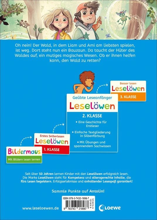 Produktbild: Lesel&ouml;wen 2. Klasse - Zwei Freunde und der H&uuml;ter des Waldes
