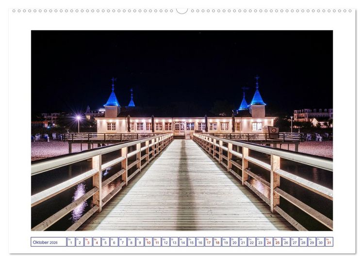 Produktbild: Die Ostsee von Ahlbeck nach Heringsdorf (Wandkalender 2026 DIN A2 quer), CALVENDO Monatskalender