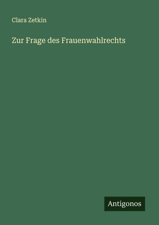 Produktbild: Zur Frage des Frauenwahlrechts