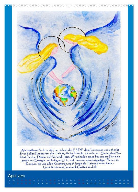 Produktbild: Horch, was die Engel zu dir sagen... (Wandkalender 2026 DIN A2 hoch), CALVENDO Monatskalender