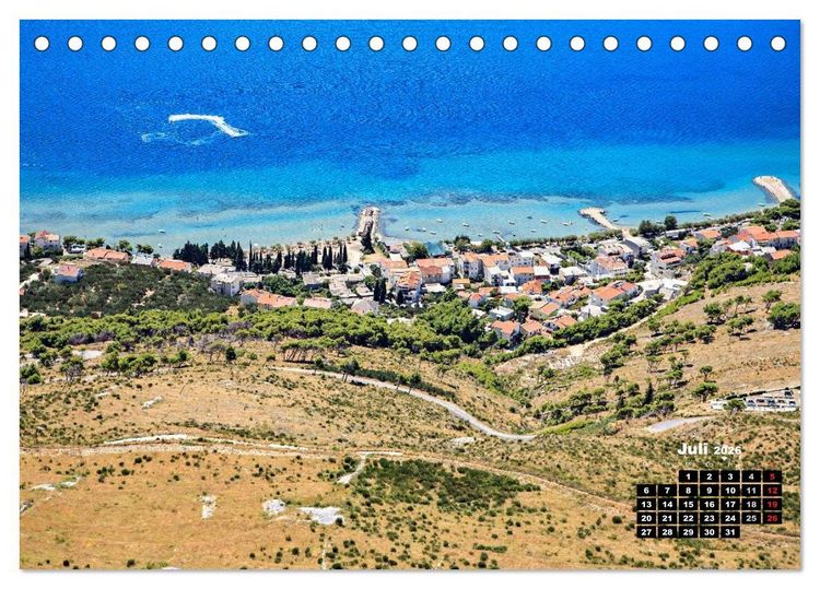 Produktbild: Kroatien - Split und die dalmatinische K&uuml;ste (Tischkalender 2026 DIN A5 quer), CALVENDO Monatskalender