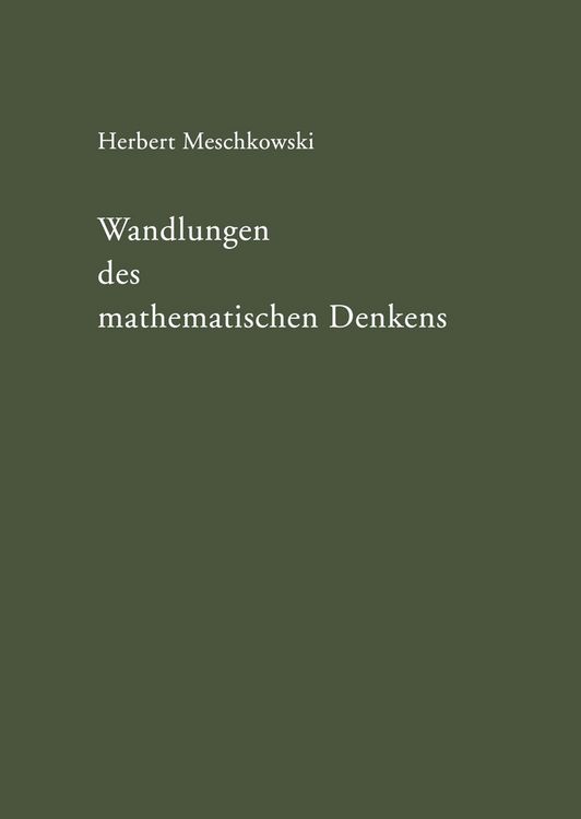 Produktbild: Wandlungen des mathematischen Denkens