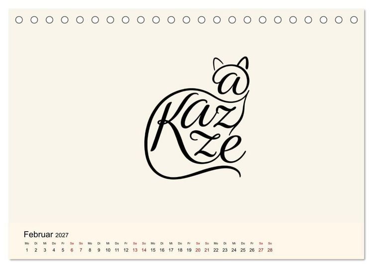 Produktbild: Buchstabentiere (Tischkalender 2027 DIN A5 quer), CALVENDO Monatskalender