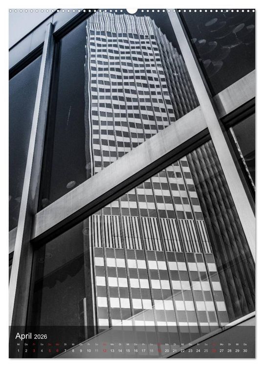 Produktbild: Frankfurt monochrom (hochwertiger Premium Wandkalender 2026 DIN A2 hoch), Kunstdruck in Hochglanz