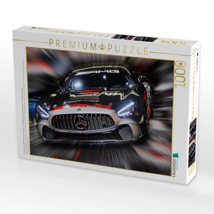 Produktbild: CALVENDO Puzzle Der Mercedes AMG GT4 ist ein vom Edel-Tuner AMG optimierter Sportwagen mit Stra&szlig;enzulassung. | 1000 Teile Lege-Gr&ouml;&szlig;e 64x48cm Foto-Puzz