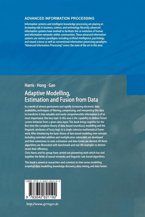 Produktbild: Adaptive Modelling, Estimation and Fusion from Data
