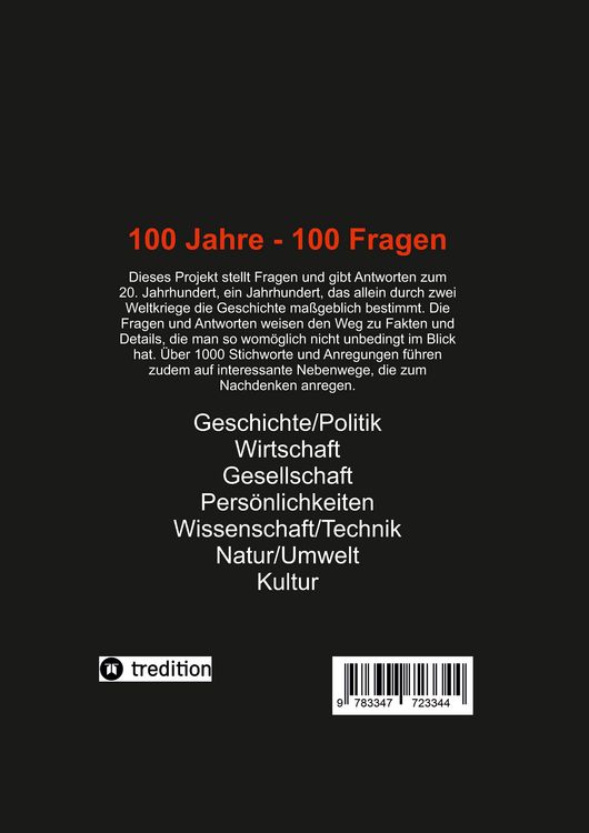 Produktbild: 100 Jahre - 100 Fragen