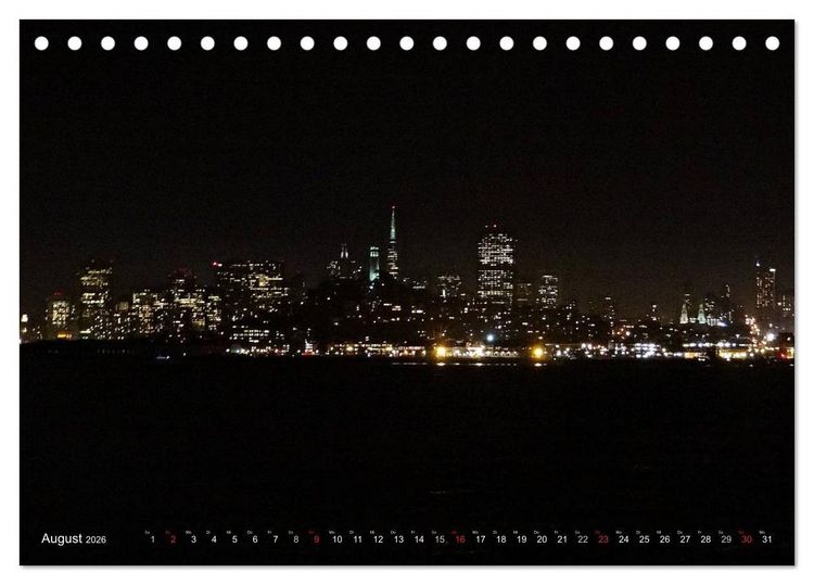 Produktbild: San Francisco Westk&uuml;ste USA (Tischkalender 2026 DIN A5 quer), CALVENDO Monatskalender