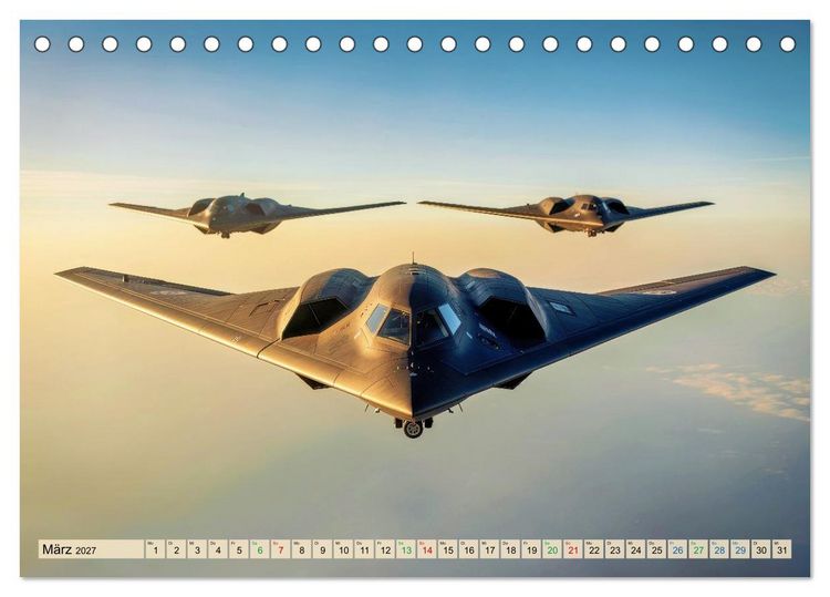 Produktbild: B2 Spirit - Bomber (Tischkalender 2027 DIN A5 quer), CALVENDO Monatskalender