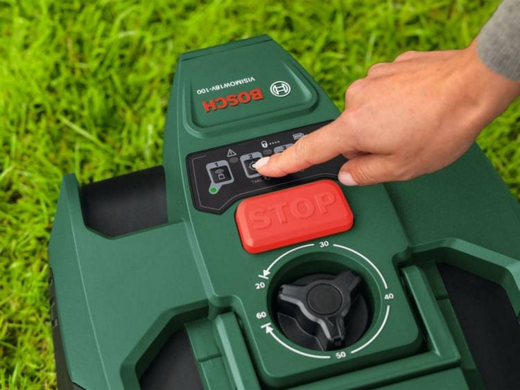 Produktbild: Bosch Home and Garden 06008E1001 VISIMOW18V-100 M&auml;hroboter