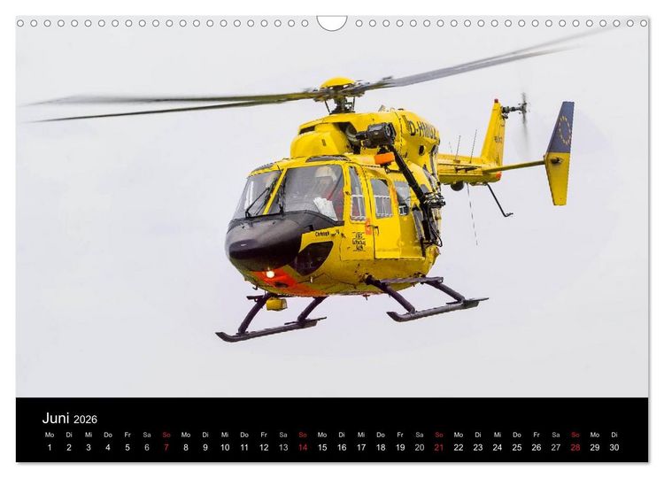 Produktbild: Helicopter 2026 (Wandkalender 2026 DIN A3 quer), CALVENDO Monatskalender