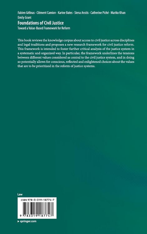 Produktbild: Foundations of Civil Justice