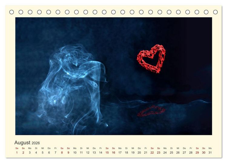 Produktbild: Das sch&ouml;nste Jahr, das Jahr der LIEBE (Tischkalender 2026 DIN A5 quer), CALVENDO Monatskalender