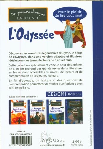Produktbild: L'Odyss&eacute;e. D'apr&egrave;s Hom&egrave;re : sp&eacute;cial CE2-CM1, 8-10 ans