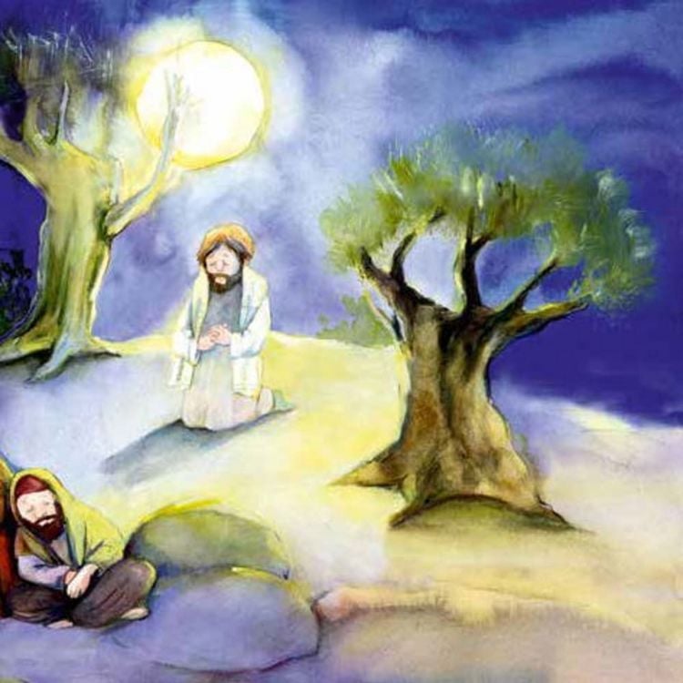 Produktbild: Der Kreuzweg Jesu. Mini-Bilderbuch.