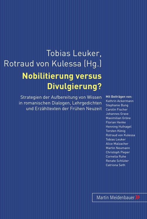Produktbild: Nobilitierung versus Divulgierung?