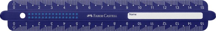 Produktbild: Faber-Castell Lineal 15 cm Dots bruchsicher