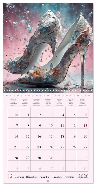 Produktbild: Enchanted by high heels - For shoe lovers (Wall Calendar 2026 12 &times; 12 Inch) CALVENDO 12 Month Wall Calendar