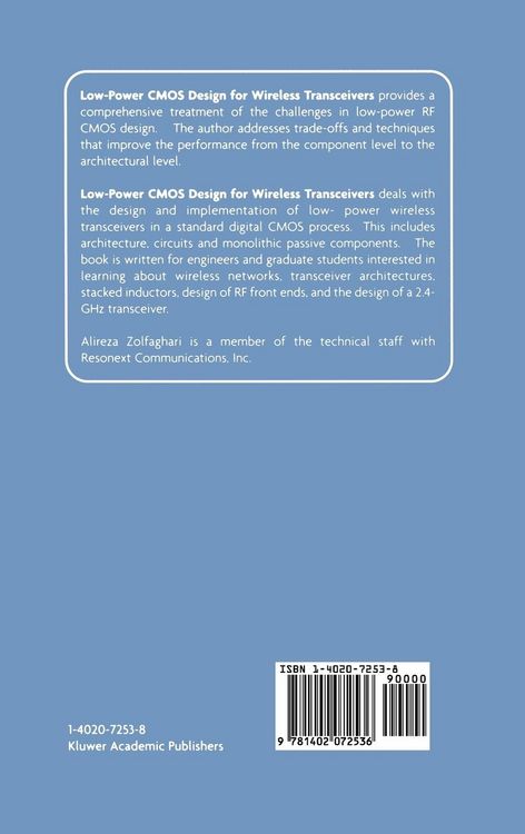 Produktbild: Low-Power CMOS Design for Wireless Transceivers