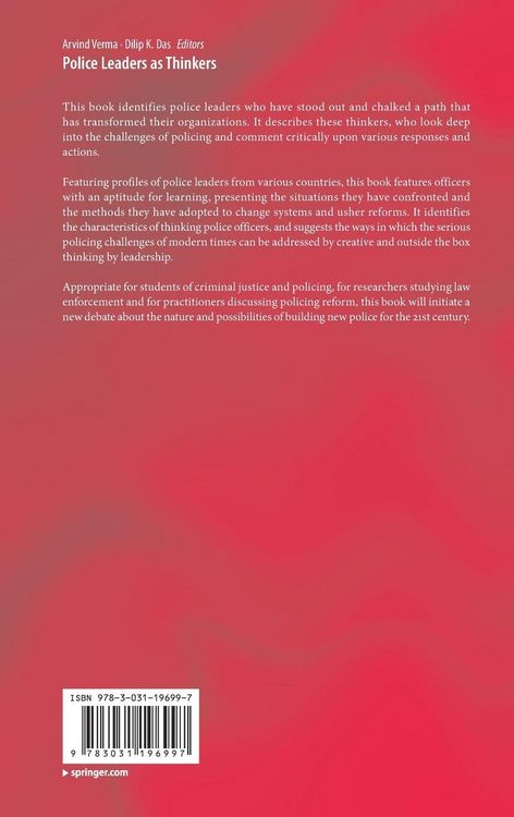 Produktbild: Police Leaders as Thinkers