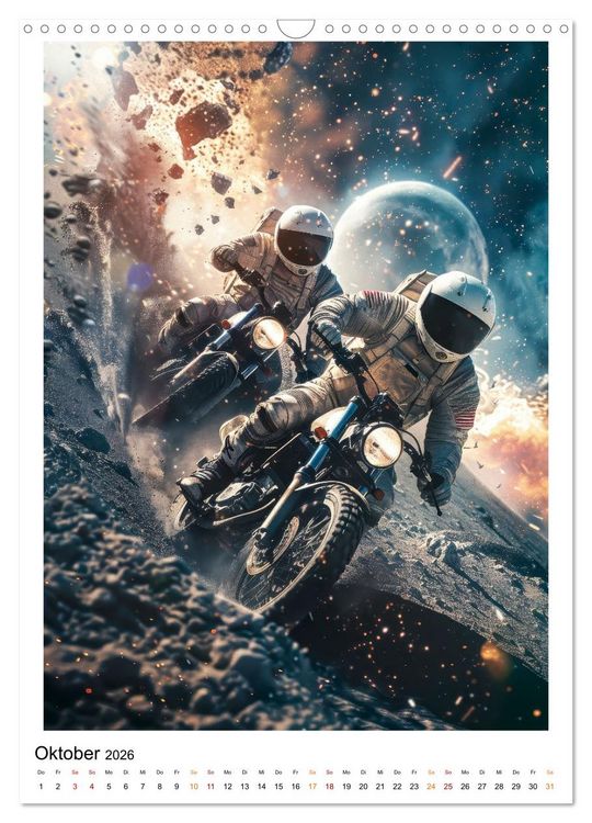 Produktbild: Astronauten - viel los im All (Wandkalender 2026 DIN A3 hoch), CALVENDO Monatskalender