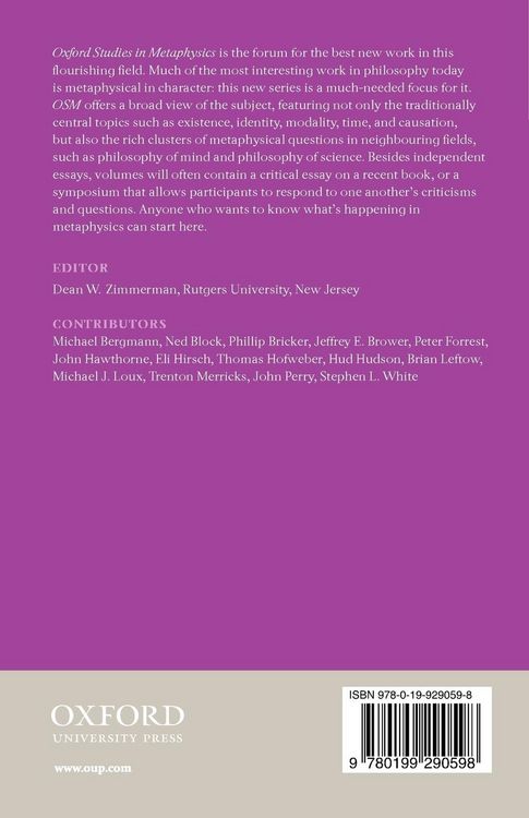 Produktbild: Oxford Studies in Metaphysics