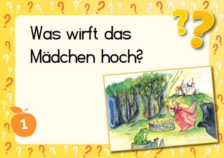 Produktbild: Lesen &uuml;ben mit Bilderr&auml;tseln zum Froschk&ouml;nig. 34 Bildkarten zur Lesef&ouml;rderung