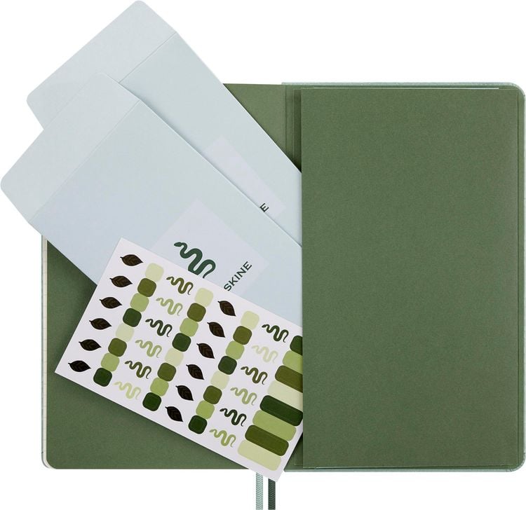 Produktbild: Moleskine Das Jahr der Schlange Bl&auml;tter Notizbuch, L/A5, fester Einband, liniert, mit Box