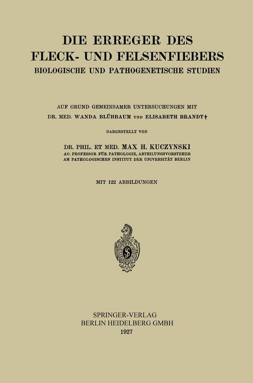 Produktbild: Die Erreger des Fleck- und Felsenfiebers