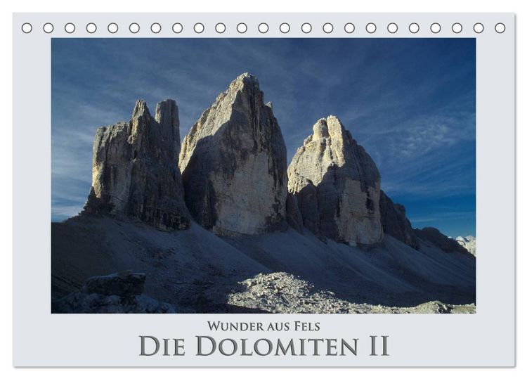 Produktbild: Wunder aus Fels - Die Dolomiten II (Tischkalender 2026 DIN A5 quer), CALVENDO Monatskalender