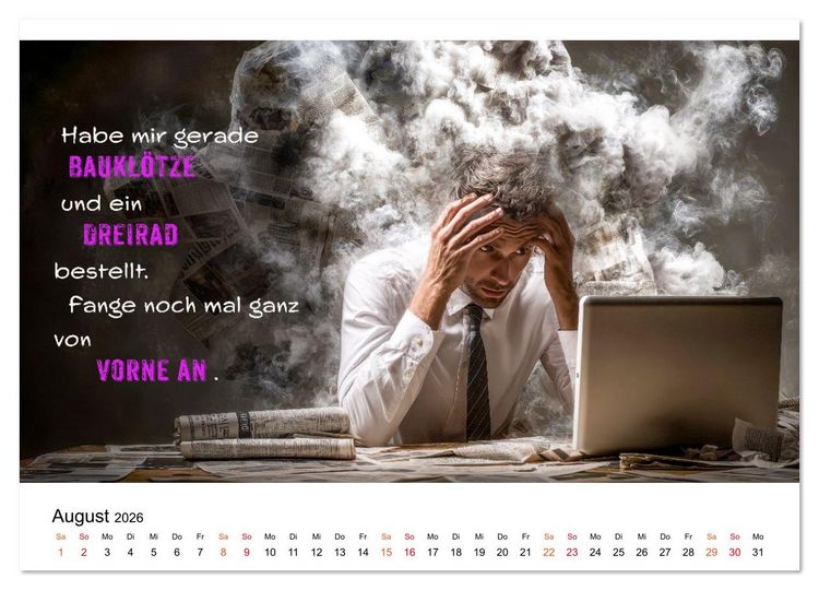Produktbild: B&uuml;ro - Kaffee, Chaos, Kollegen (Wandkalender 2026 DIN A4 quer), CALVENDO Monatskalender