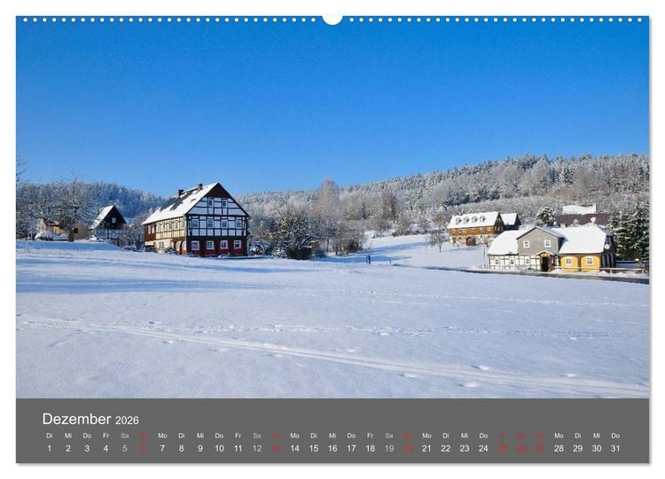 Produktbild: Umgebindeh&auml;user in der Oberlausitz (Wandkalender 2026 DIN A2 quer), CALVENDO Monatskalender