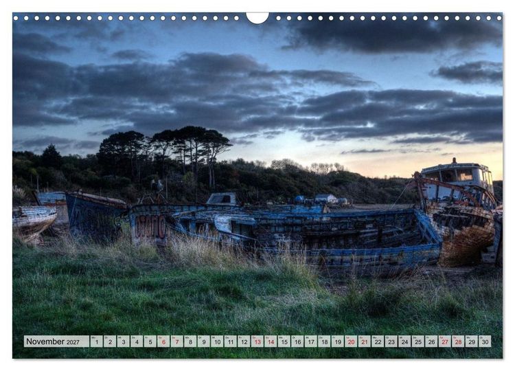 Produktbild: Cimeti&egrave;re de Bateaux de Rostellec (Wandkalender 2027 DIN A3 quer), CALVENDO Monatskalender
