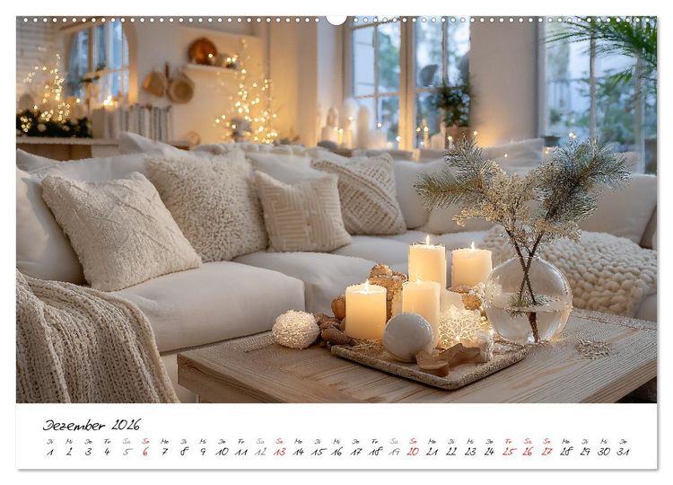 Produktbild: Scandi Interiors - Skandinavisches Wohngl&uuml;ck f&uuml;r Zuhause (Wandkalender 2026 DIN A2 quer), CALVENDO Monatskalender
