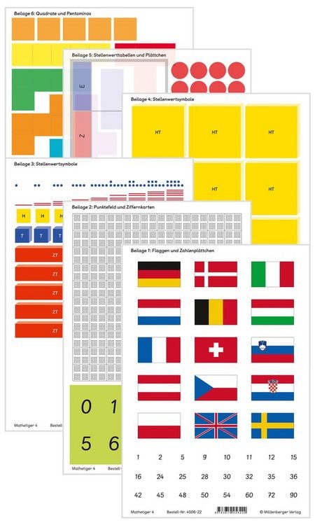 Produktbild: Mathetiger 4 &ndash; Arbeitsbeilagen