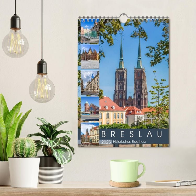 Produktbild: BRESLAU Historisches Stadtherz (Wandkalender 2026 DIN A4 hoch), CALVENDO Monatskalender