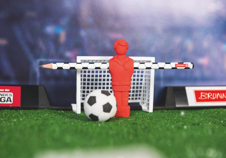 Produktbild: Brunnen Display Radiergummi Fu&szlig;ball