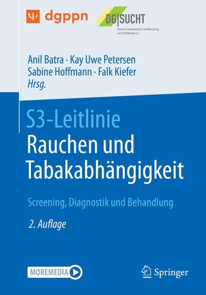 Produktbild: S3-Leitlinie Rauchen und Tabakabh&auml;ngigkeit: Screening, Diagnostik und Behandlung
