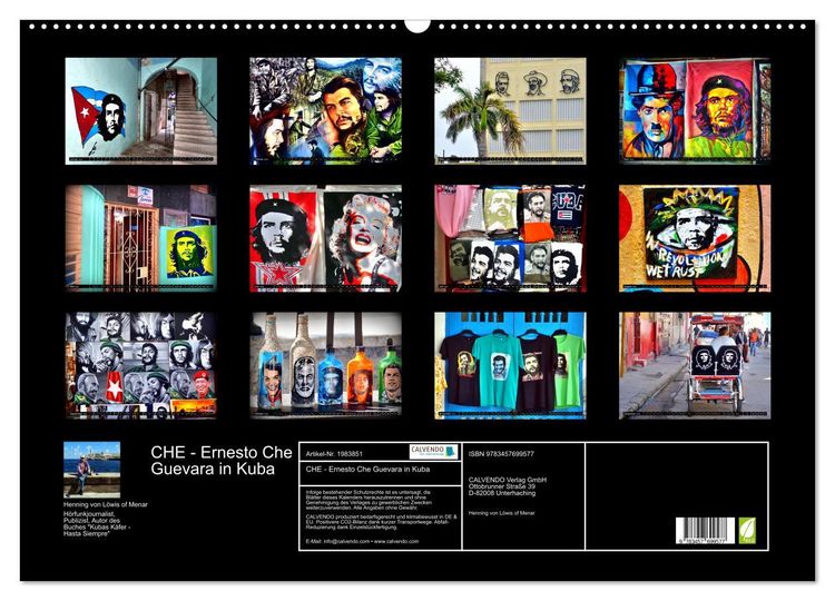 Produktbild: CHE - Ernesto Che Guevara in Kuba (Wandkalender 2026 DIN A2 quer), CALVENDO Monatskalender