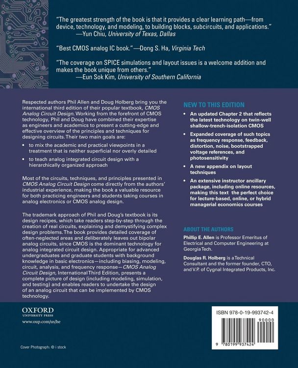 Produktbild: CMOS Analog Circuit Design