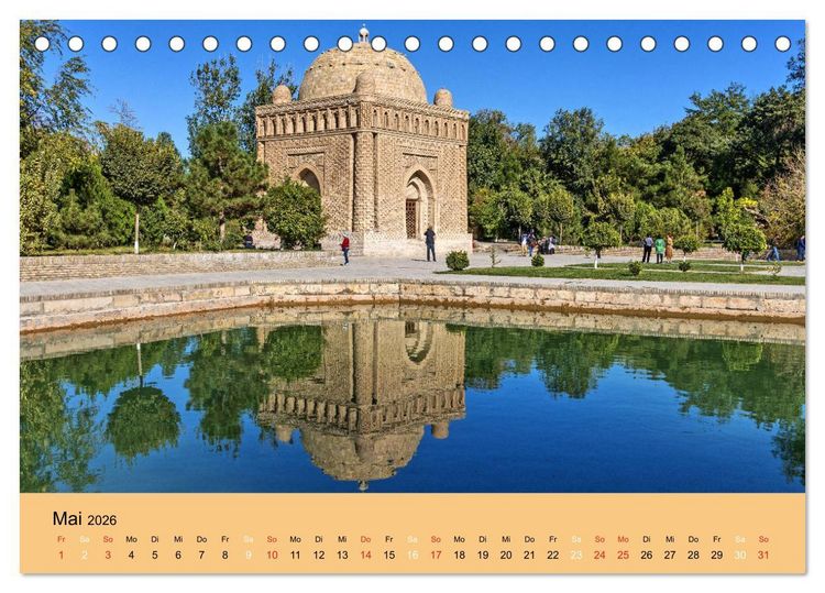 Produktbild: Uzbekistan - m&auml;rchenhafte Seidenstra&szlig;e (Tischkalender 2026 DIN A5 quer), CALVENDO Monatskalender