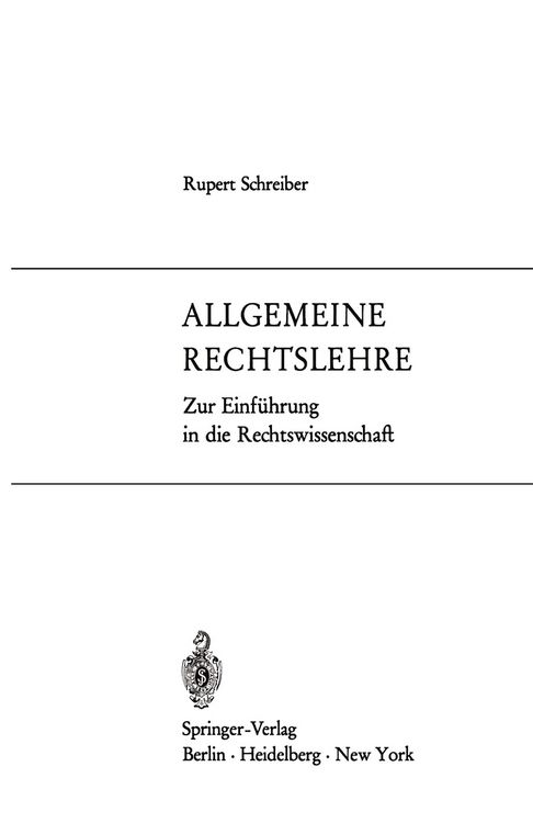 Produktbild: Allgemeine Rechtslehre
