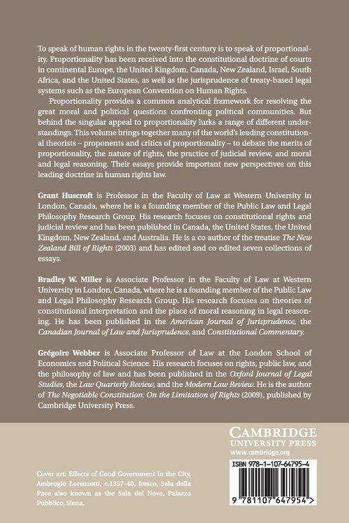 Produktbild: Proportionality and the Rule of Law