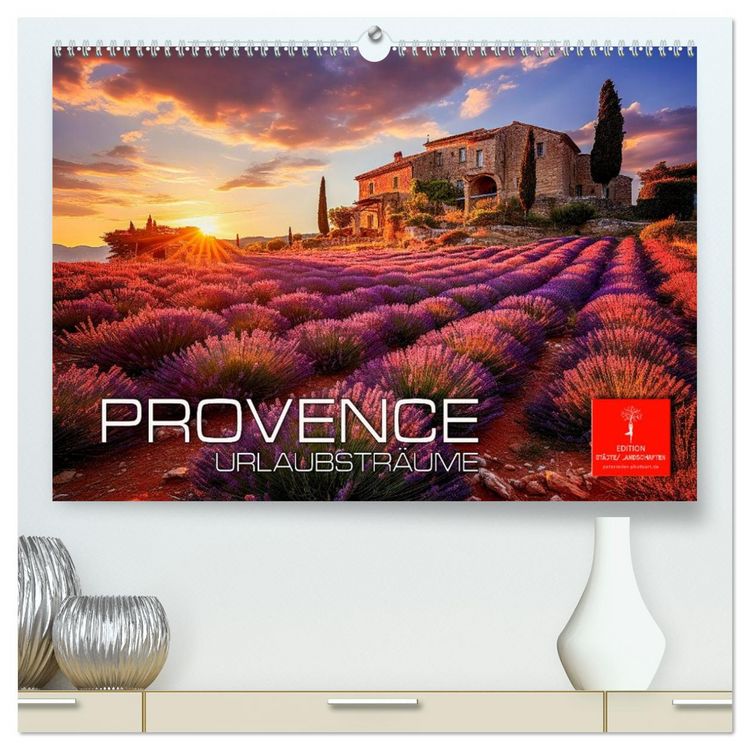 Produktbild: Provence Urlaubstr&auml;ume (hochwertiger Premium Wandkalender 2026 DIN A2 quer), Kunstdruck in Hochglanz