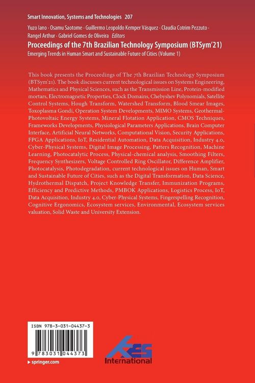 Produktbild: Proceedings of the 7th Brazilian Technology Symposium (BTSym&rsquo;21)