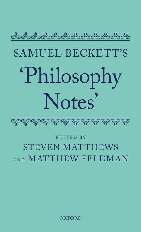 Produktbild: Samuel Beckett's 'Philosophy Notes'