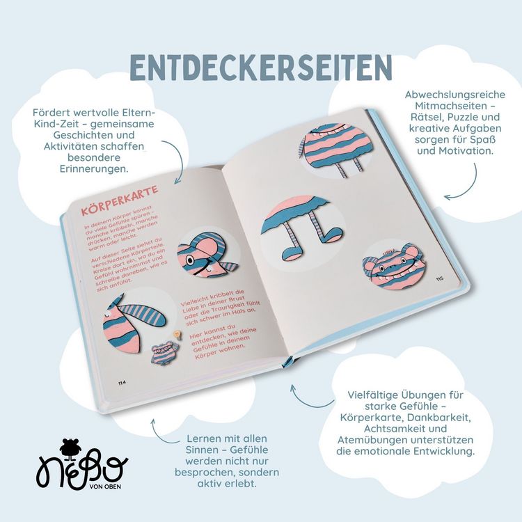 Produktbild: Das Kinderjournal mit NEBO von OBEN